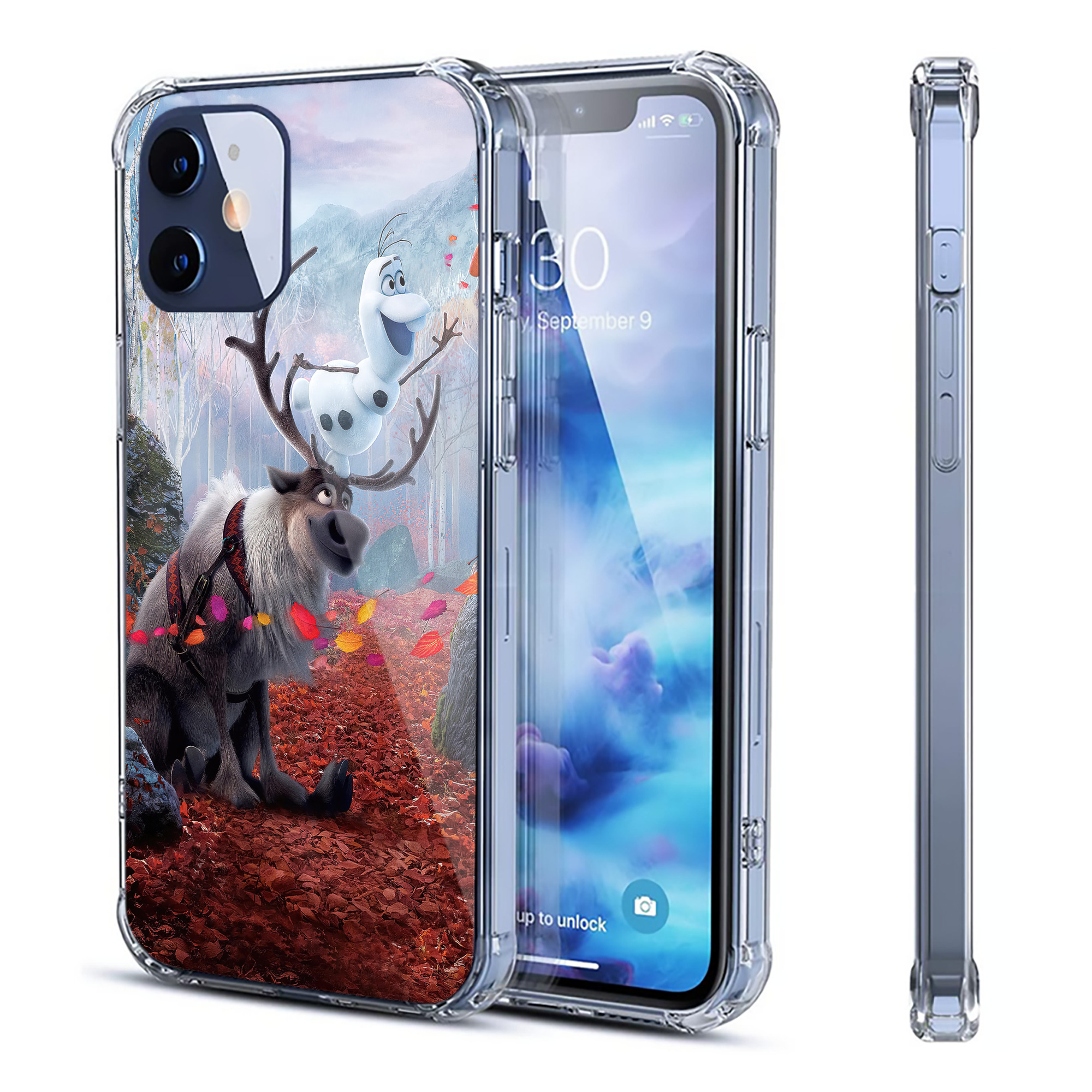 （画像用） アナと雪の女王 アンナ エルサ Frozen Anna Elsa 【iPhone 12シリーズ対応】透明スマホケース（クリアソフトケース）